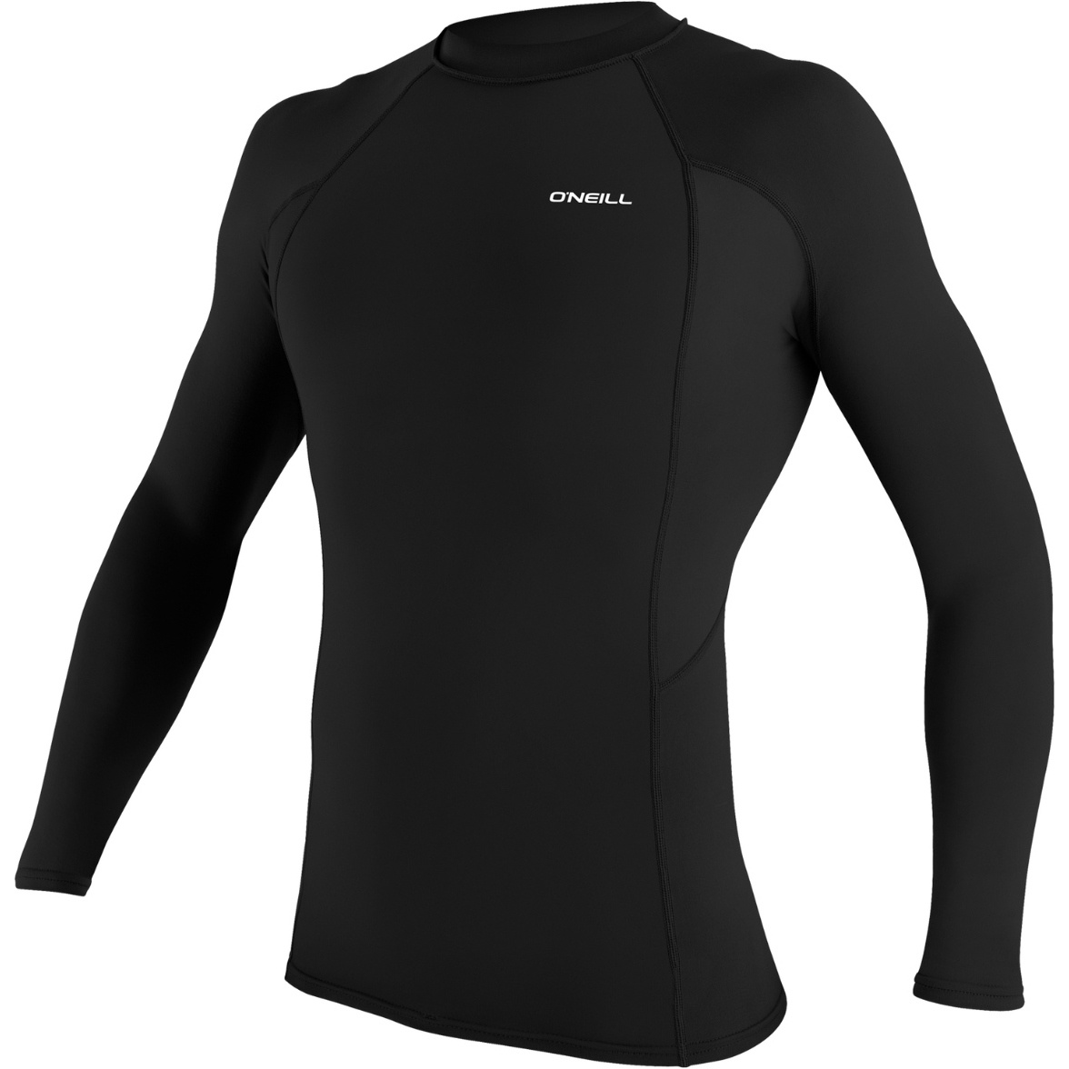 2026 O'Neill Mens Basic Skins Long Sleeve Rash Vest 5714 - Black